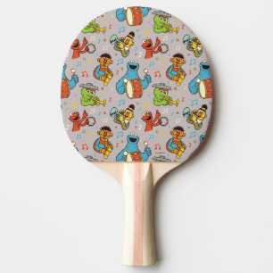 Sesame Street Band Grey Pattern Ping Pong Paddle