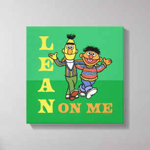 Sesame Street   Bert & Ernie Lean on Me Canvas Print