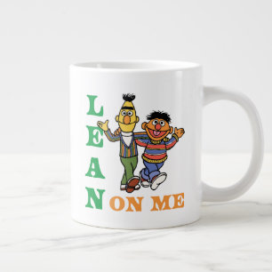 Sesame Street Bert & Ernie Lean on Me Large Coffee Mug