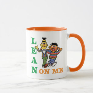 Sesame Street Bert & Ernie Lean on Me Mug