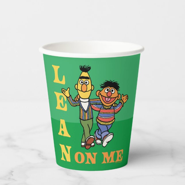 Sesame Street | Bert & Ernie Lean on Me Paper Cups (Front)