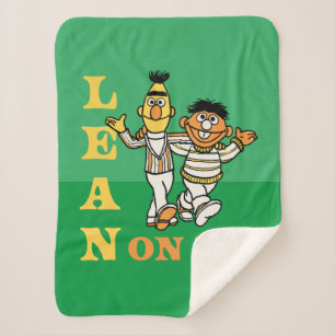 Sesame Street   Bert & Ernie Lean on Me Sherpa Blanket