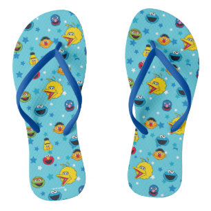 Sesame Street Best Friends Star Pattern Flip Flops