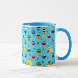 Sesame Street Best Friends Star Pattern Mug