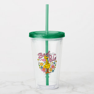 Sesame Street   Best Yellow Bird Pals Acrylic Tumbler