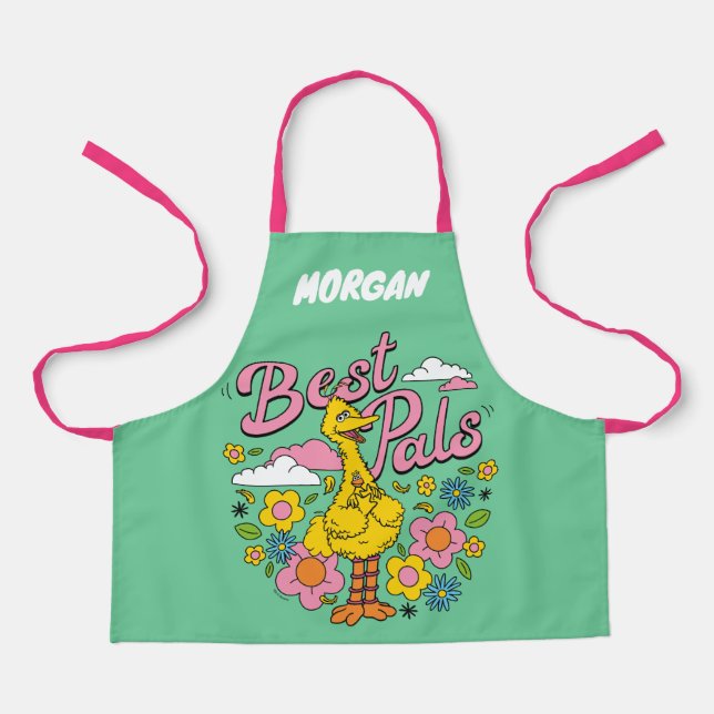 Sesame Street | Best Yellow Bird Pals | Add Name Apron (Front)