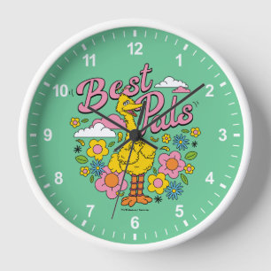 Sesame Street Best Yellow Bird Pals Clock