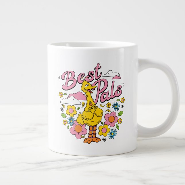 Sesame Street | Best Yellow Bird Pals Large Coffee Mug (Right)