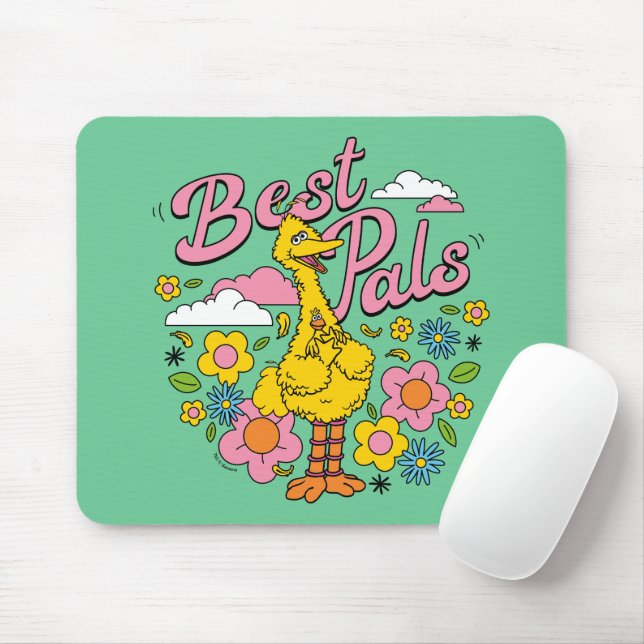 Sesame Street | Best Yellow Bird Pals Mouse Mat (With Mouse)