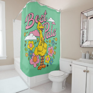 Sesame Street Best Yellow Bird Pals Shower Curtain