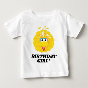 Sesame Street   Big Bird Birthday Girl  Baby T-Shirt