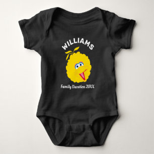 Sesame Street   Big Bird Family Vacation Baby Bodysuit