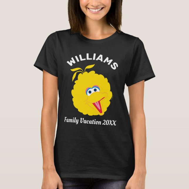Sesame Street | Big Bird Family Vacation T-Shirt (Front)