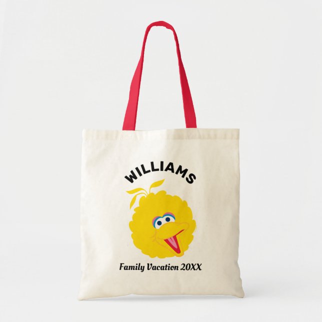 Sesame Street | Big Bird Family Vacation Tote Bag (Front)