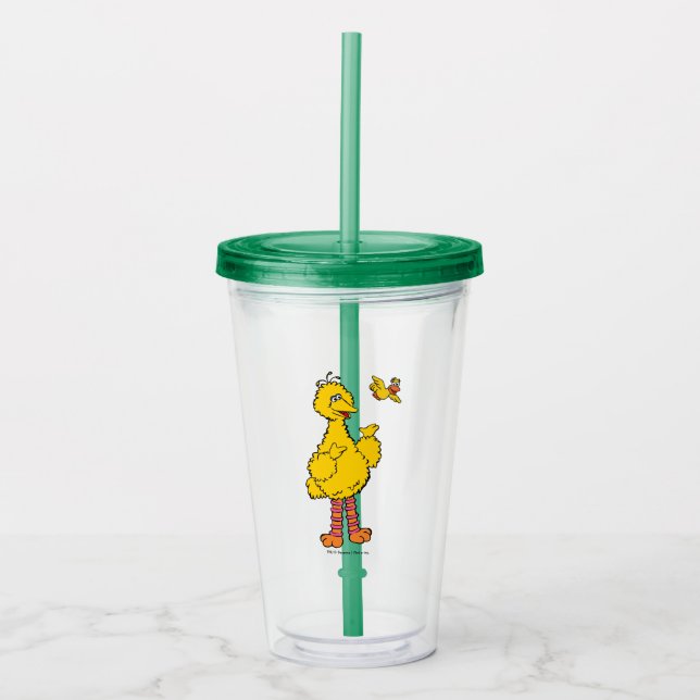 Sesame Street | Big Bird & Little Bird Acrylic Tumbler (Front)