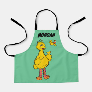 Sesame Street Big Bird & Little Bird Add Name Apron