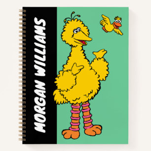 Sesame Street Big Bird & Little Bird Add Name Notebook
