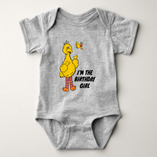 Sesame Street   Big Bird & Little Bird Birthday Baby Bodysuit