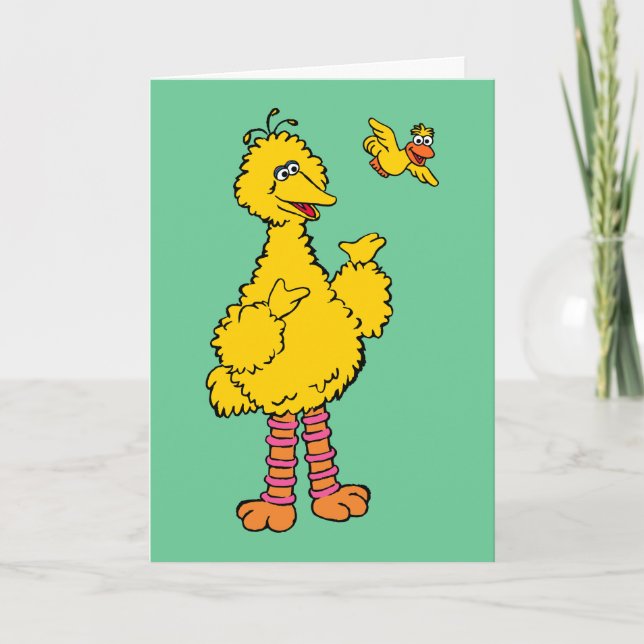 Sesame Street | Big Bird & Little Bird Holiday Card (Front)