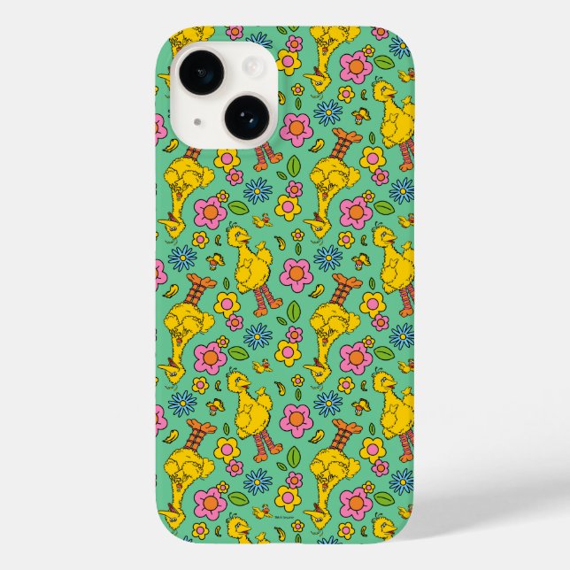 Sesame Street | Big Bird & Little Bird Pattern Case-Mate iPhone Case (Back)