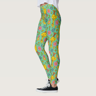 Sesame Street Big Bird & Little Bird Pattern Leggings