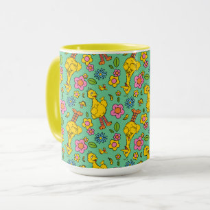 Sesame Street Big Bird & Little Bird Pattern Mug