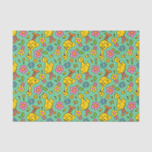 Sesame Street Big Bird & Little Bird Pattern Tissue Paper