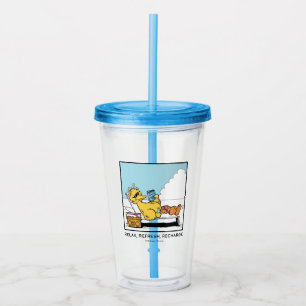 Sesame Street Big Bird Relax Refresh Recharge Acrylic Tumbler