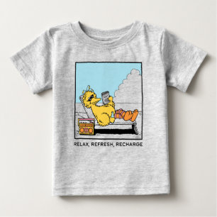 Sesame Street Big Bird Relax Refresh Recharge Baby T-Shirt