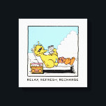 Sesame Street | Big Bird Relax Refresh Recharge Canvas Print<br><div class="desc">Check out this fun Sesame Street design featuring Bird Bird.</div>
