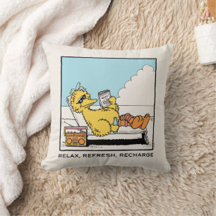 Sesame Street Big Bird Relax Refresh Recharge Cushion