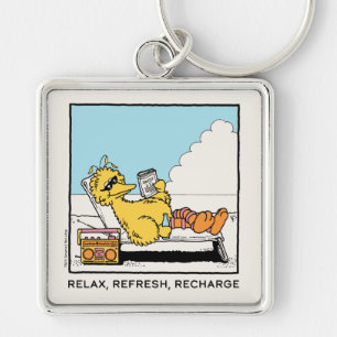 Sesame Street   Big Bird Relax Refresh Recharge Key Ring