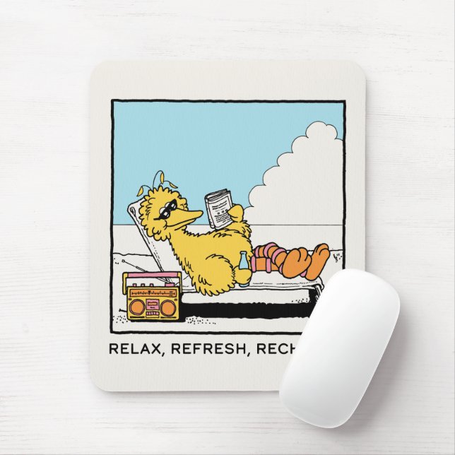 Sesame Street | Big Bird Relax Refresh Recharge Mouse Mat (With Mouse)