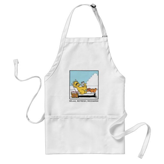 Sesame Street | Big Bird Relax Refresh Recharge Standard Apron (Front)