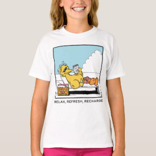 Sesame Street Big Bird Relax Refresh Recharge T-Shirt