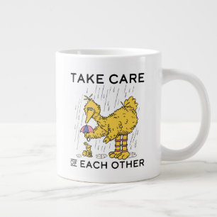 Sesame Street Big Bird Take Care of Each Other Large Coffee Mug
