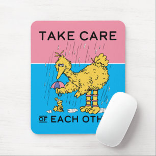 Sesame Street Big Bird Take Care of Each Other Mouse Mat