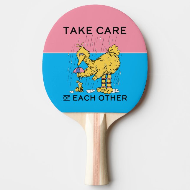 Sesame Street | Big Bird Take Care of Each Other Ping Pong Paddle (Front)