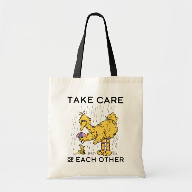 Sesame Street | Big Bird Take Care of Each Other Tote Bag (Front)