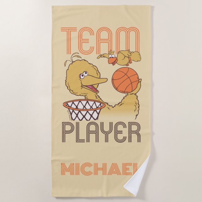 Sesame Street | Bird Bird Team Player Beach Towel (Front)