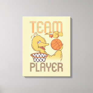 Sesame Street   Bird Bird Team Player Canvas Print