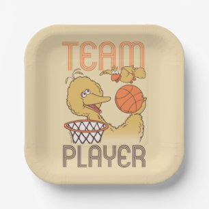 Sesame Street Bird Bird Team Player Paper Plate