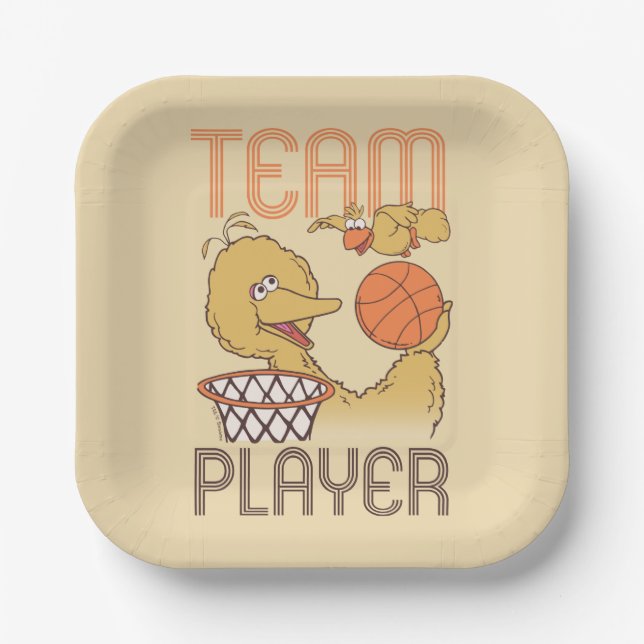 Sesame Street | Bird Bird Team Player Paper Plate (Front)