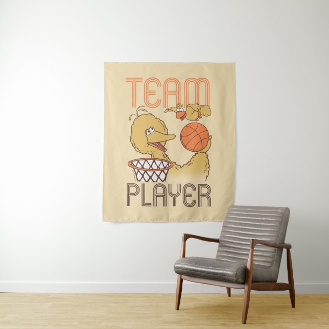 Sesame Street | Bird Bird Team Player Tapestry (In Situ)