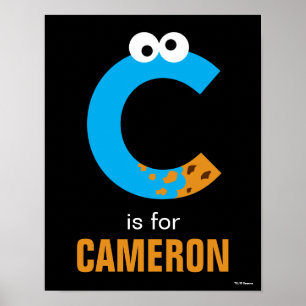 Sesame Street C is for Cookie Monster Poster
