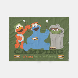 Sesame Street   Camping Is S'more Fun With Friends Fleece Blanket