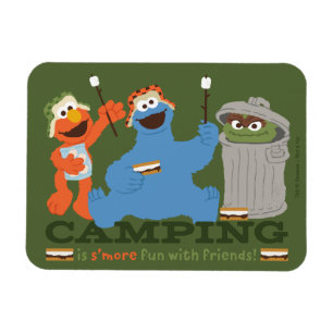 Sesame Street Camping Is S'more Fun With Friends Magnet