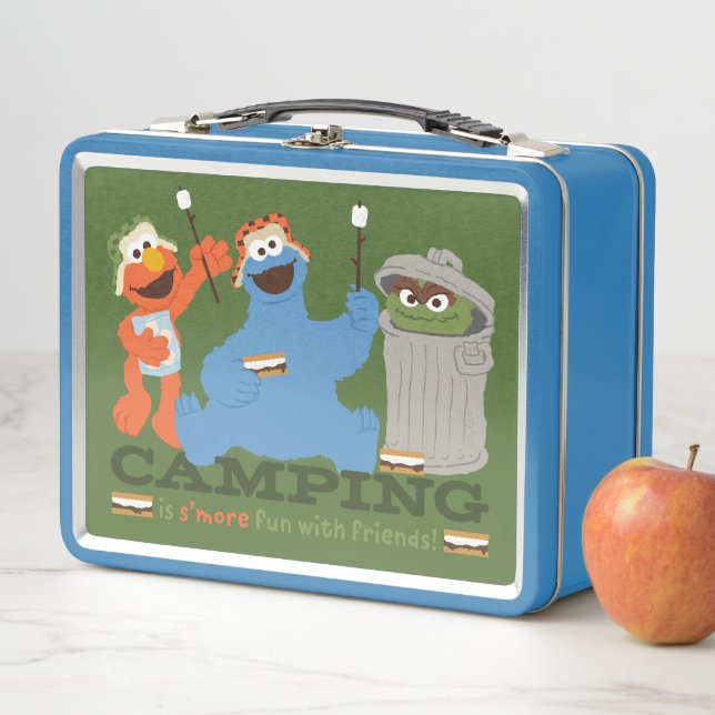 Sesame Street | Camping Is S'more Fun With Friends Metal Lunch Box (In Situ)
