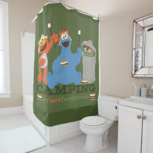 Sesame Street Camping Is S'more Fun With Friends Shower Curtain