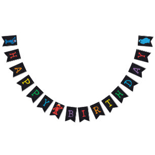 Sesame Street Chalkboard Birthday Bunting
